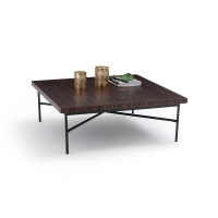 Стол Журнальный квадратный Lokman единый размер каштановый LA REDOUTE INTERIEURS  фото, kupilegko.ru